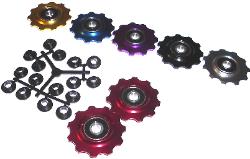 11T Anodized Derailleur Jockey Pulleys