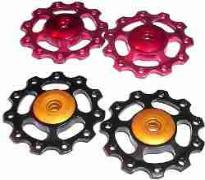 11T Anodized Derailleur Jockey Wheel SetOversized Bearings