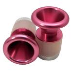 Purely Custom Handlebar End Cap Pair Cone Style - Anodized Aluminum